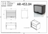 DEA AR-453.04 Модуль с рольставней и фиксированной полкой, серия 90