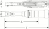 Hazet 6291-2CTCAL Динамометрический ключ 9 x 12 мм с сертификатом калибровки DAkkS ∙ 20 – 120 Нм ∙ ±2%