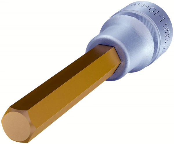 Hazet 986L-10 1/2" Торцевая головка-бита Внутренний шестигранный профиль. 10 мм