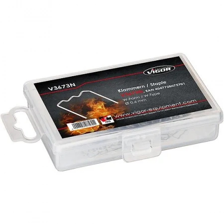 Vigor V3673N Сменные скобы 0.6 мм, W-образные, 100 штук