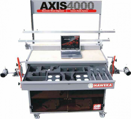 Haweka AXIS 4000 STANDART Компьютерный стенд сход-развал для грузовых автомобилей, в комплекте стойка-кабинет
