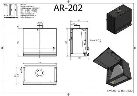 DEA AR-202.11 Одинарный навесной модуль с монитором