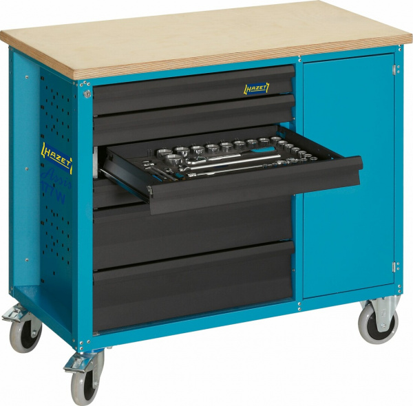 Тележка передвижная с 6 выдвижными ящиками Hazet 177W-6