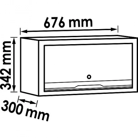 Vigor V6000-04 Настенный шкаф, 676 мм