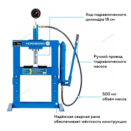 Пресс, усилие 10 т. NORDBERG N3610