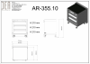 DEA AR-355.11 Одинарная тележка с 3 ящиками, серия 90