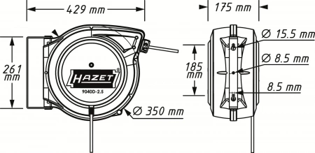 Hazet 9040D-2.5 Кабельная катушка