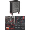 Vigor V2712N Тележка VIGOR 500N с набором инструмента 228 предметов (4 ложемента)