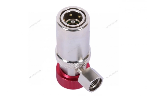 Муфта быстросъемная R134a высокое давление, красная, тип BMW NORDBERG NFA7H