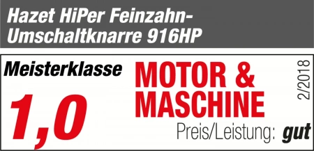 Hazet 916HP 1/2" Реверсивная трещотка HiPer с мелким зубом
