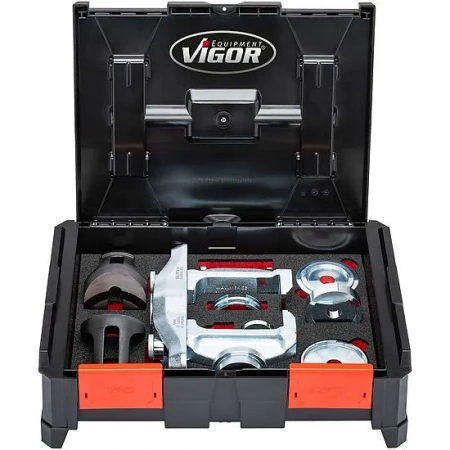 Vigor V4680 Набор для снятия / установки компактных ступичных подшипников, 15 штук