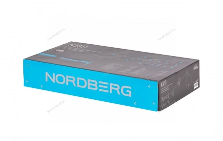 Растяжка рихтовочная c манометром в кейсе, усилие 10 т, 15 предметов NORDBERG N3811