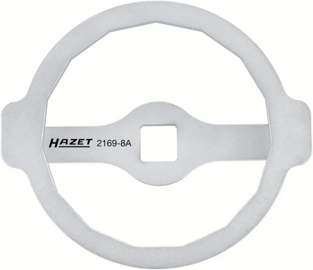 Hazet 2169-8A 1/2" Ключ для масляного фильтра Внешний 15-гранный профиль. 74 мм