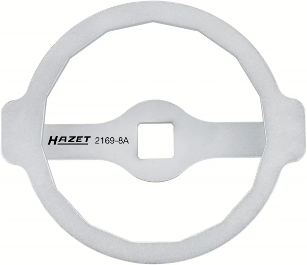 Hazet 2169-8A 1/2" Ключ для масляного фильтра Внешний 15-гранный профиль. 74 мм