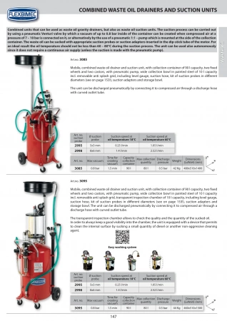Маслосборник колесный, емкость 90л, с пневмонасосом Flexbimec 3085