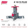 BLITZ X 15/15 Plus Канавный напольный гидравлический подъемник, 15/15 тонн