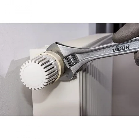 Vigor V6049 Разводной ключ, регулируемый, 0–33 мм