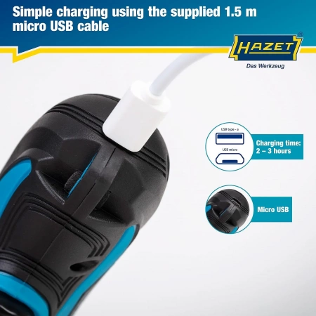 Hazet 9230B-1 1/4" Внутренний профиль TORX® · Профиль Pozidriv PZ · Внутренний шестигранный профиль · Беспроводной