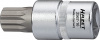 Hazet 2567-16 1/2" Торцевая головка-бита для маслосливной пробки Внутренний шлицевой профиль XZN со штифтом. M1