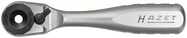 Hazet 863MB 1/4" Реверсивная трещотка, цельностальная, для бит