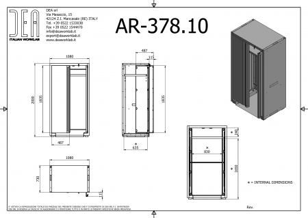 DEA AR-378.10 Двойной шкаф, серия 200