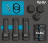 Hazet 985S/11 1/2" Набор ударных торцевых головок-бит Внутренний шестигранный профиль