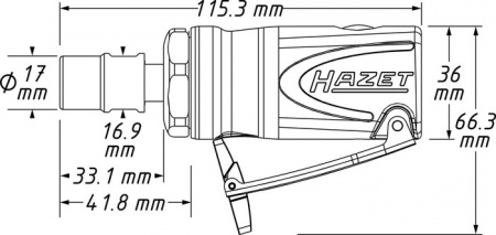 Прямая шлифмашина Hazet 9032 M-132M