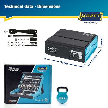 Hazet 2200SC-2 Набор головок SmartCase
