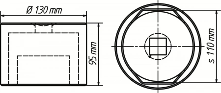 Hazet 4937-110 Ключ для колпака ступицы грузового автомобиля