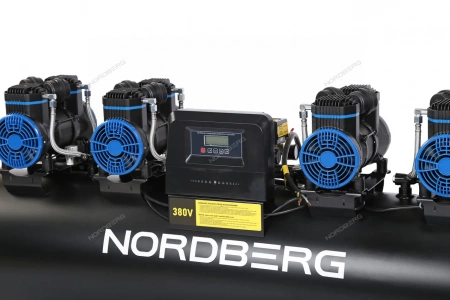 Компрессор безмасляный 380 В, ресивер 200 л, 1000 л/мин NORDBERG NCEO200/1000