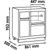 Vigor V6000-035XL Многоцелевой нижний шкаф