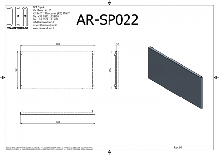 DEA AR-SP022 Промежуточный профиль, высота 36 см