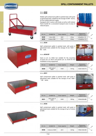 Бак для хранения двух IBC-кубов 1000л, серия "Tank Service Base" Flexbimec 8531