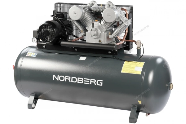 Компрессор поршневой с ременной передачей 380В, ресив. 500л, 1400л/мин NORDBERG NCP500/1400-16