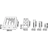 Vigor V7525 Универсальная нажимная опора, 17 штук