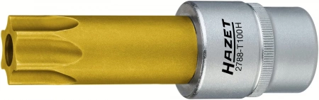 Hazet 2788-T100H 1/2" Вставка-бита для регулировки распредвала, с отверстием, антивандальная