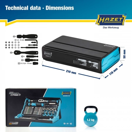 Hazet 2200SC-32 Набор инструментов 59 предметов