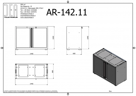 DEA AR-142.11 Двойной шкаф, серия 110