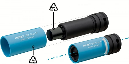Hazet 903SLG-17 1/2" Ударная головка с шестигранным профилем 17 мм