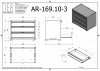 DEA AR-169.10-3 Полуторный модуль с 3 ящиками, серия 90