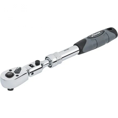 Vigor V6638N Телескопическая реверсивная трещотка с шарниром
