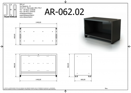 DEA AR-062.02 Двойной верстак, серия 90