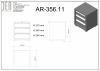 DEA AR-356.11 Модуль с 3 ящиками, серия 90