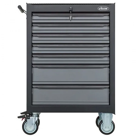Vigor V2379N Тележка VIGOR 500N с набором инструмента 164 предмета (3 ложемента)