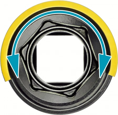 Hazet 903SLG6-21 1/2" 24 мм Внешний шестигранник Ударная головка Внешний шестигранный профиль