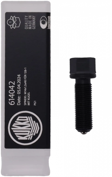 Kukko 614042 Шпиндель M14x1,5x40 для 128-1 с шариком PG1