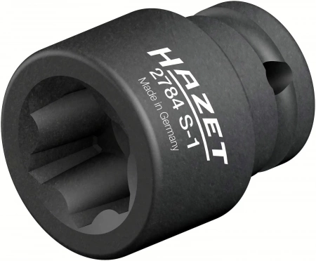 Hazet 2784S-1 1/2" Набор ударных головок со специальным профилем. Профиль с пазами