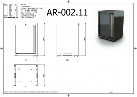 DEA AR-002.11 Шкаф с одной дверью (левое открывание), серия 110