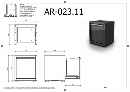 DEA AR-023.12 Одинарный экологический модуль с двойным контейнером