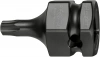 Hazet 995S6-T40 1/2" 24 мм Внешний шестигранник Ударная торцевая головка-бита Внутренний профиль TORX®